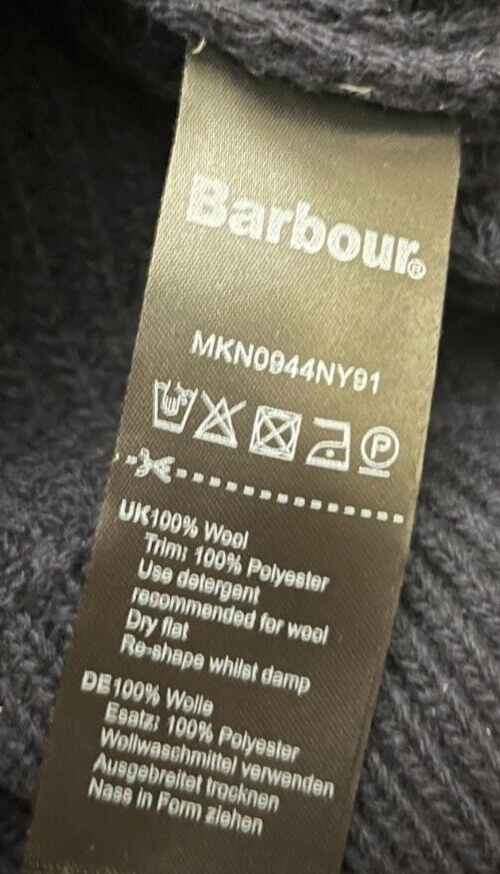 Barbour Wool Knit Sweatshirt Size Men S