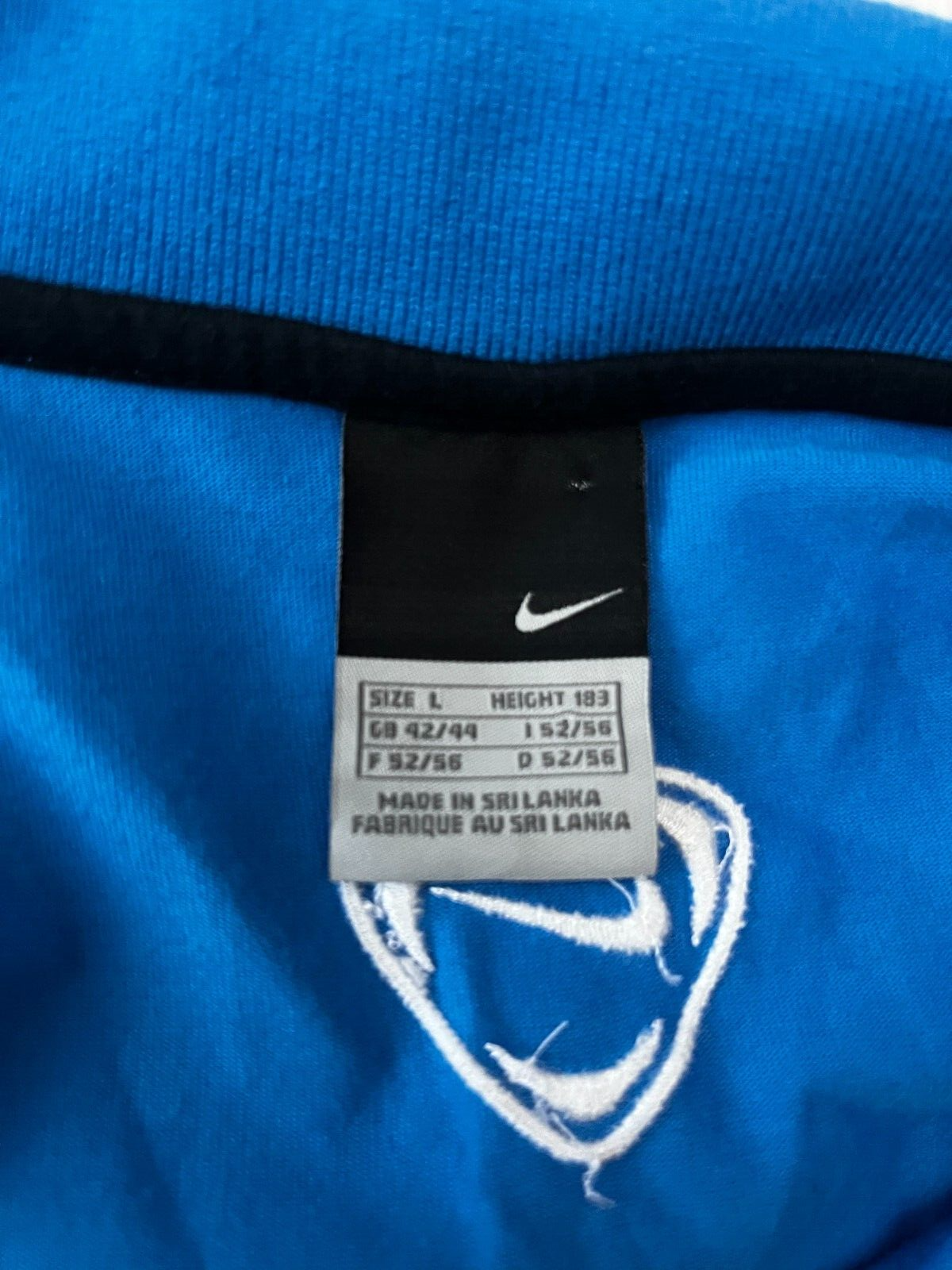 Vintage Inter Milan Training Polo Shirt Jersey Nike Camiseta Trikot Mailot Men L