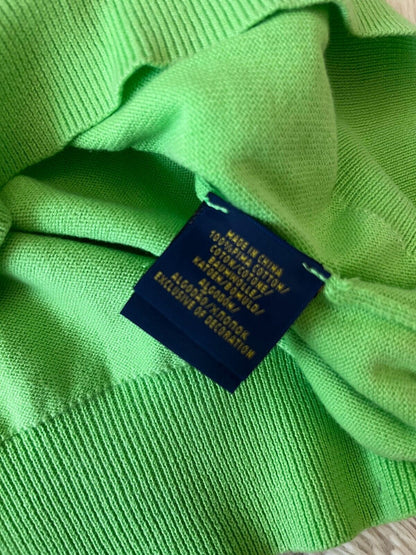 Polo Ralph Lauren Pima Cotton Knit Vest Green Size Men M Sleeveless Sweatshirt