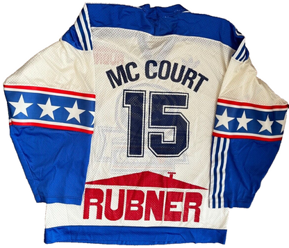 Vintage Ambri Piotta Dale McCourt 1980s Adidas Ice Hockey Jersey Shirt Men XL