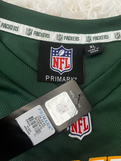 BNWT Green Bay Packers Primark Shirt Jersey NFL Camiseta Trikot Mailot Size XL