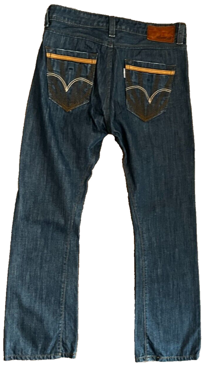 Levis Silvertab Blue Jeans Dark Wash Mens 30x30 Slim Boot Fit Straight Leg Denim