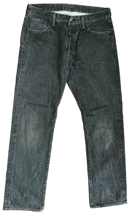 Levis 501 Gray Jeans Mens 34x32 Regular Fit Straight Leg Denim Red Tag