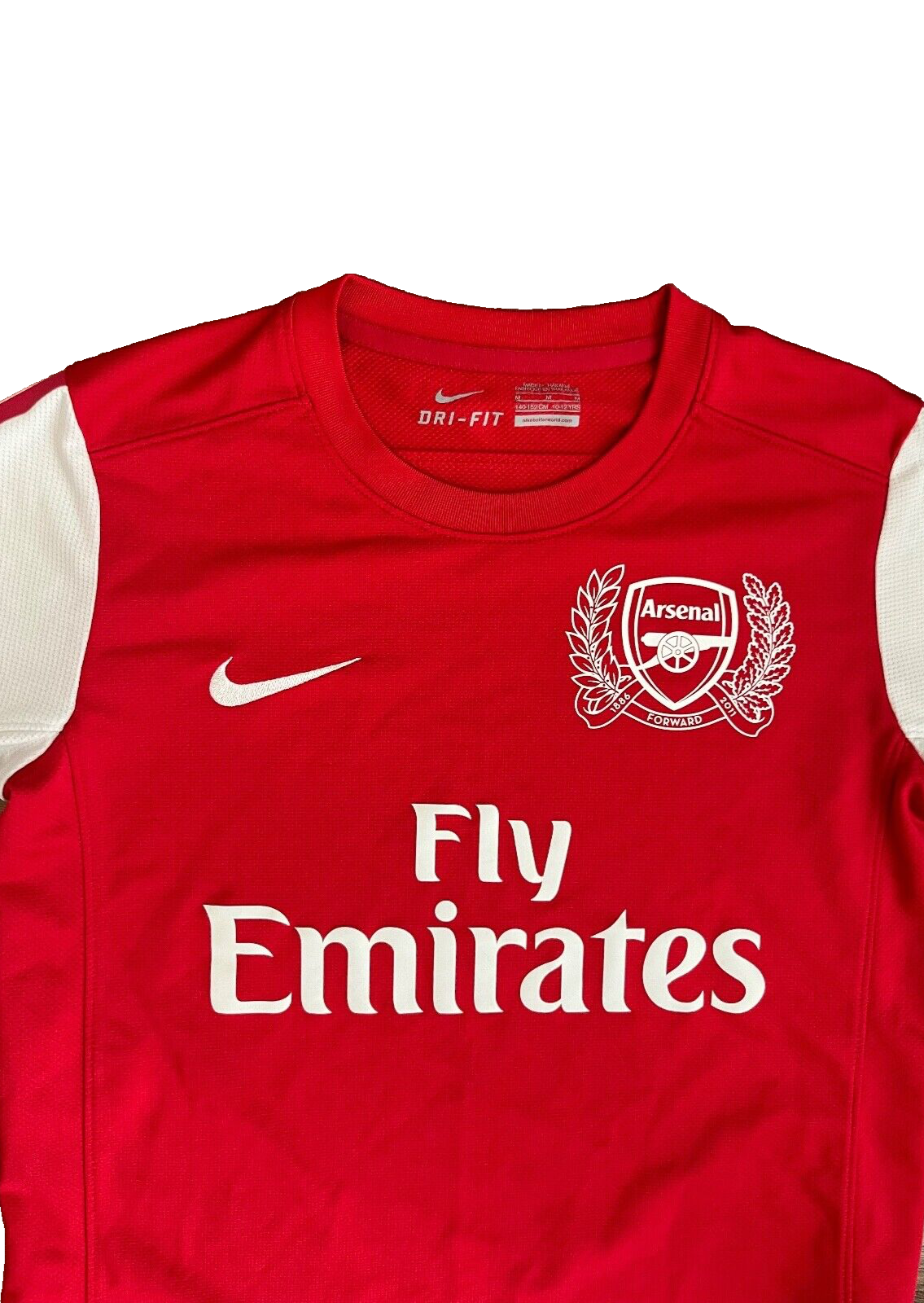 Arsenal Jersey 2011 2012 Home Shirt Nike Football Soccer Size Youth M