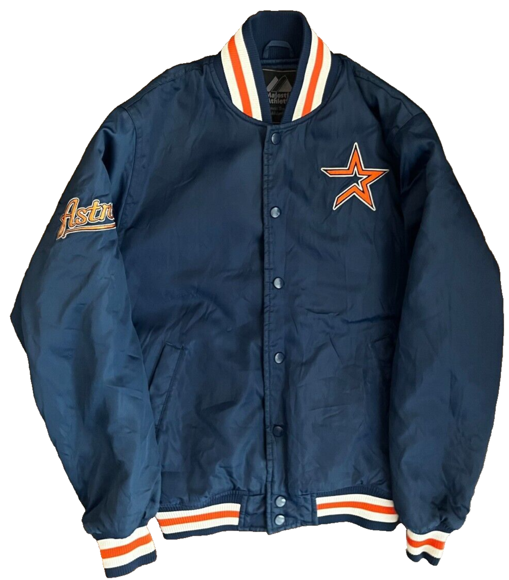 Houston Astros MLB Baseball Presentation Bomber Jacket Majestic Size S
