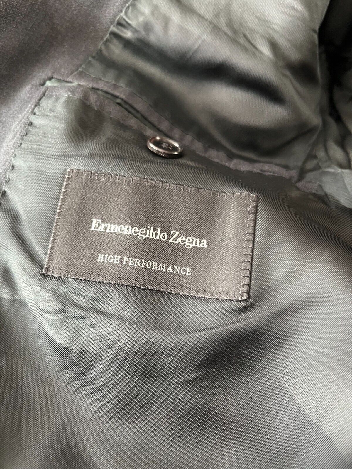 Ermenegildo Zegna High Performance Full Suit Blazer Pants Black Wool Men Size 52