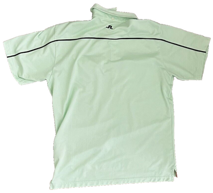 J Lindeberg Polo Shirt Mens Large Green Golf Regular Short Sleeve