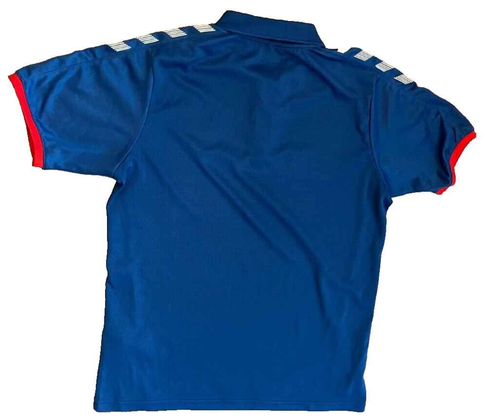 Glasgow Rangers Jersey Polo Training Shirt Hummel Football Size Men M