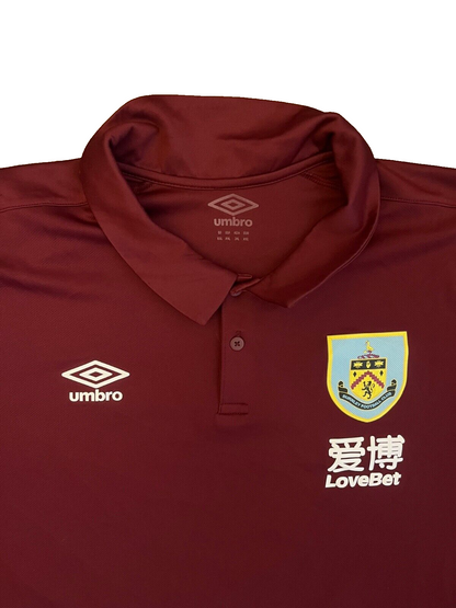 Burnley Jersey 2020 2021 Training Polo Shirt Umbro Football Size Men XXL