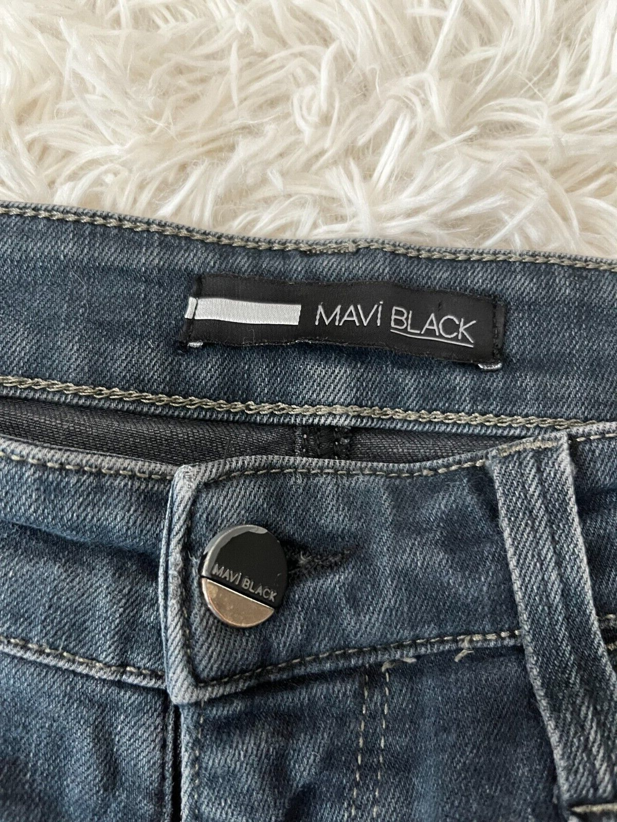 Mavi Black Jeans Blue Mens Marcus Slim Straight Leg Denim CHECK MEASURMENTS