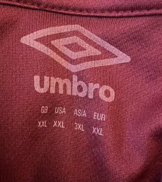 Burnley Jersey 2020 2021 Training Polo Shirt Umbro Football Size Men XXL