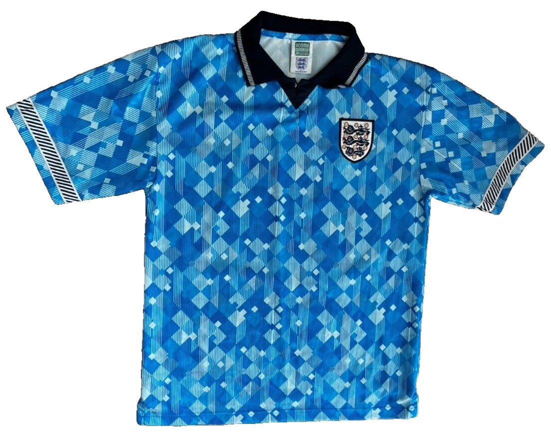 England Football Jersey 1990 1992 Third Shirt Score Draw Size Men Large