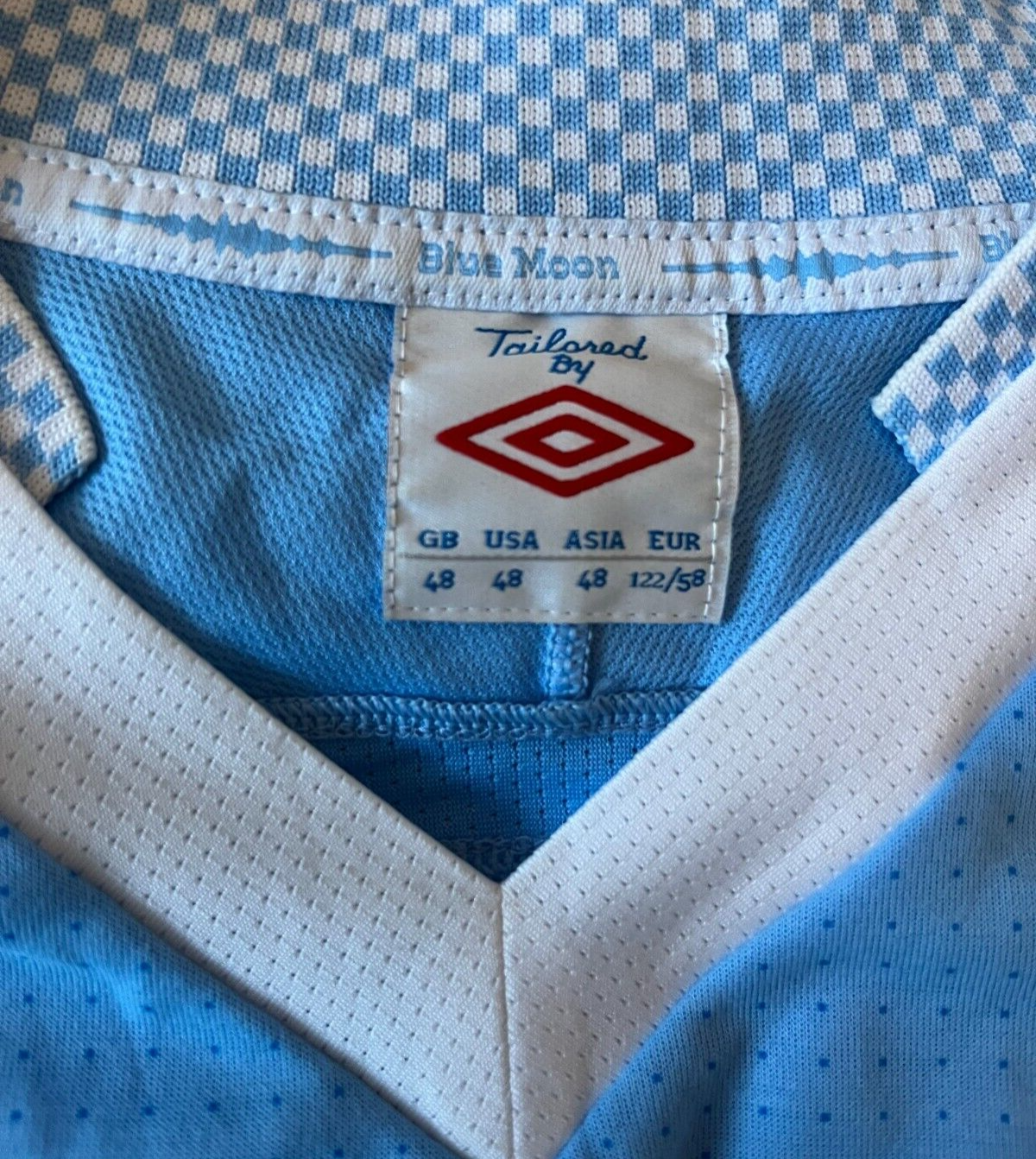 Manchester City Jersey 2011 2012 Home Champions Shirt Umbro Football Size Men 48