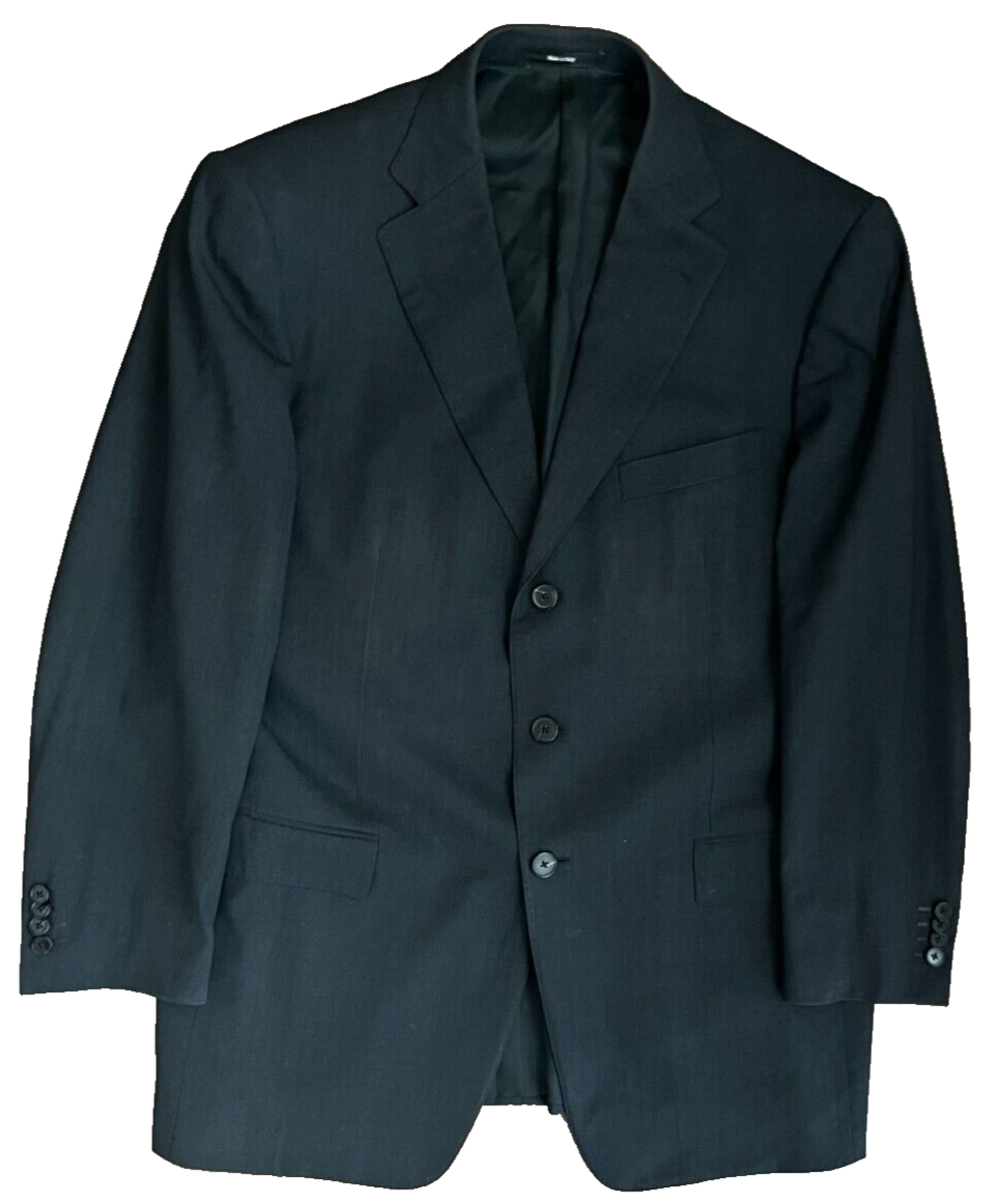 Ermenegildo Zegna High Performance Full Suit Blazer Pants Black Wool Men Size 52
