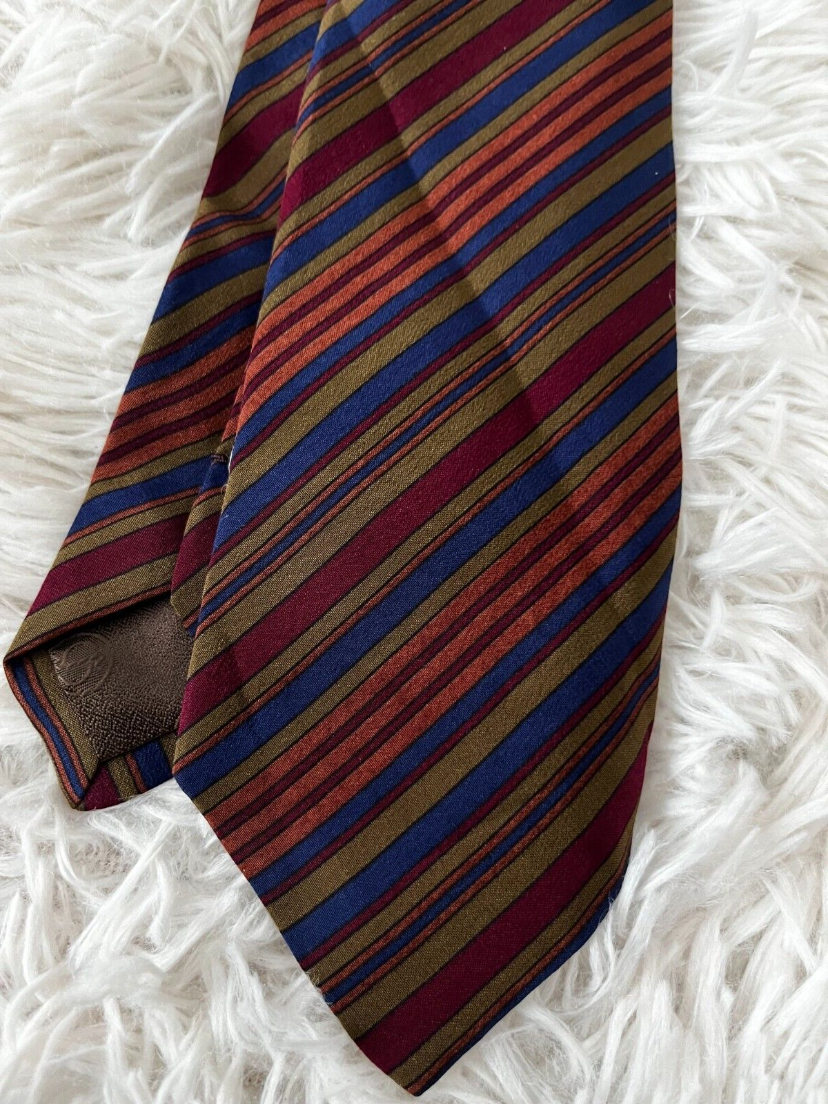 Stefano Ricci Pure Silk Neck Tie Made in Italy Multi-Color Striped