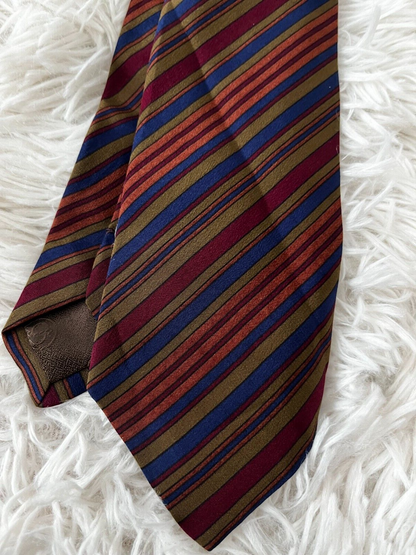 Stefano Ricci Pure Silk Neck Tie Made in Italy Multi-Color Striped