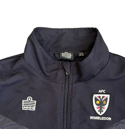 AFC Wimbledon Football Training Presentation Jacket Admiral Size 30-32