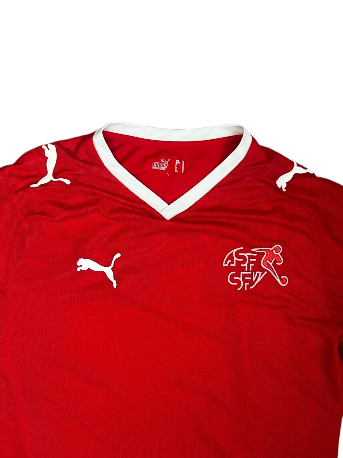 Switzerland Football 2008 2009 Home Shirt Jersey Puma Camiseta Trikot Mailot M