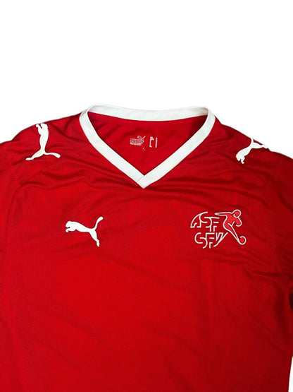 Switzerland Football 2008 2009 Home Shirt Jersey Puma Camiseta Trikot Mailot M