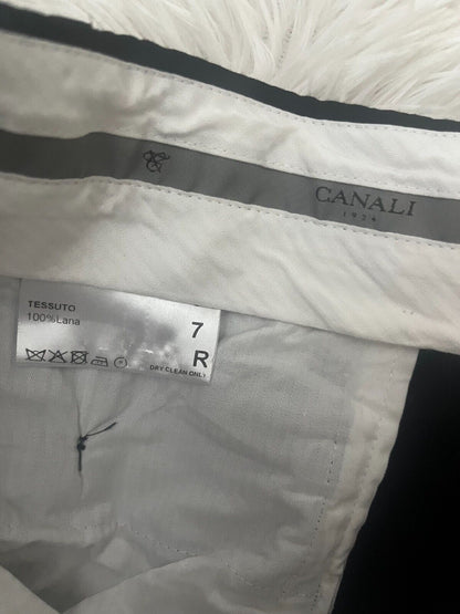Canali Suit Pants Men Wool Lana Trousers Size 7R