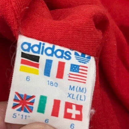 Vintage Adidas 90s Red Sweat Pants Trousers Men's Size XL Y2K Check Measurments