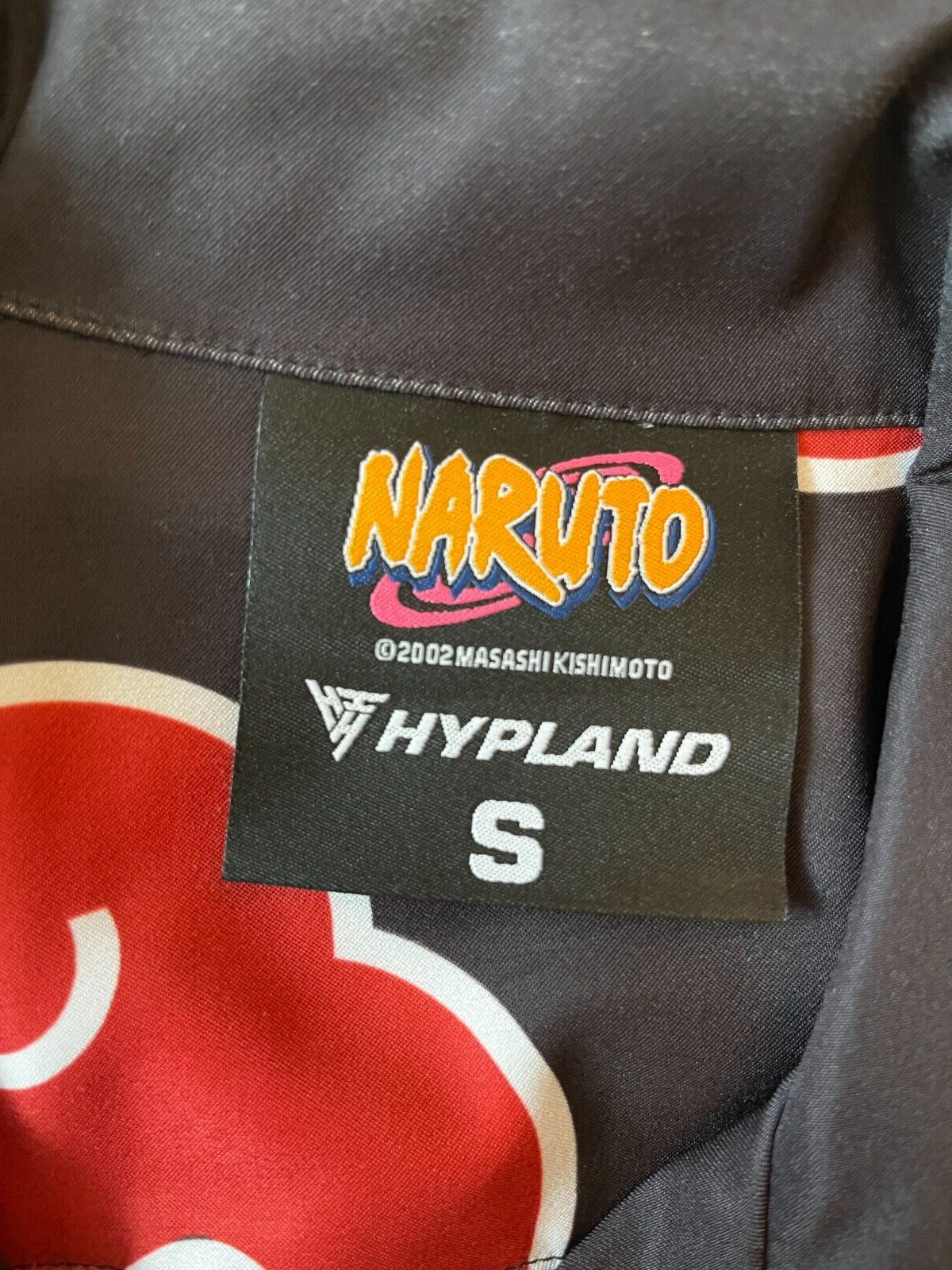 Naruto Button Up Shirt Akatsuki Clouds Hypland Anime Short Sleeve Size Men S