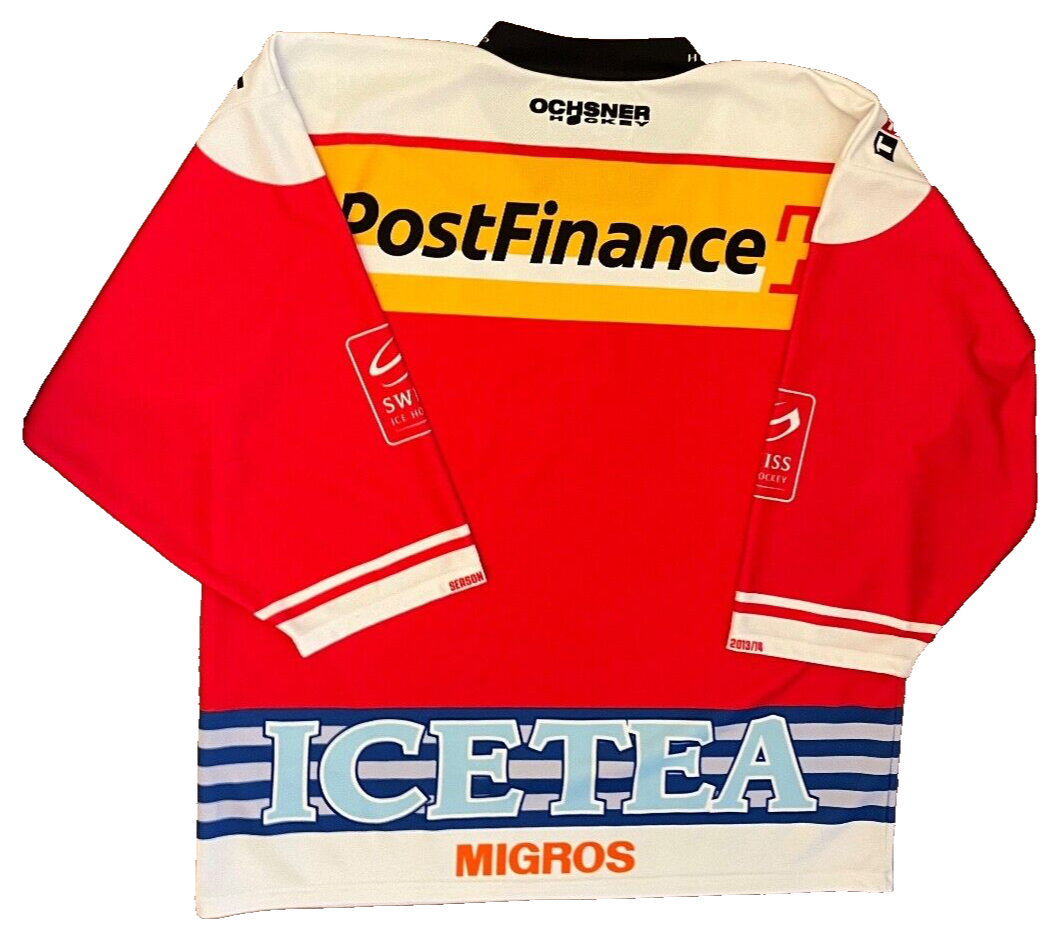 Switzerland Hockey Jersey 2013 2014 Home Shirt Ochsner Men Size XL