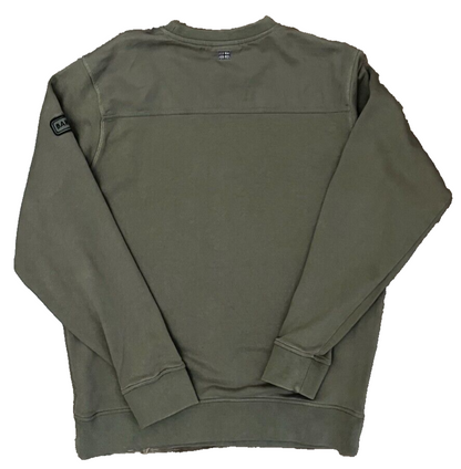 Barbour Sweatshirt Cotton Men Elbow Patches Size EU L / USA M
