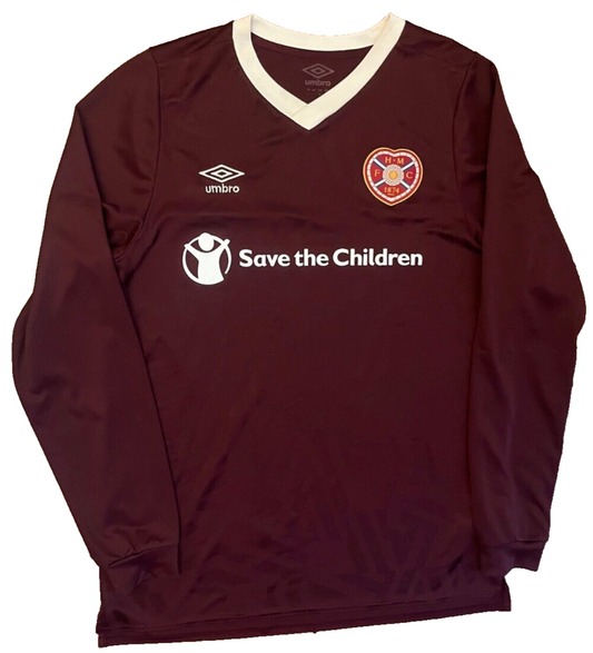 Heart Of Midlothian Jersey 2019 2020 Home Shirt Umbro Long Sleeves Men Size L