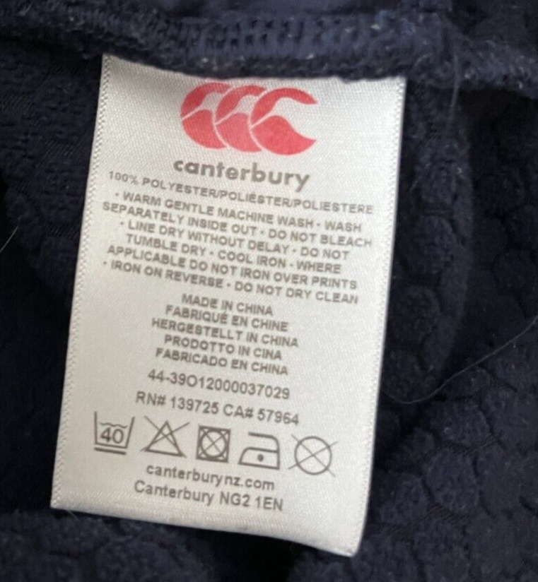 Ireland Rugby 1/4 Zip Sweatshirt Sweater Pullover Canterbury Thermoreg Men M