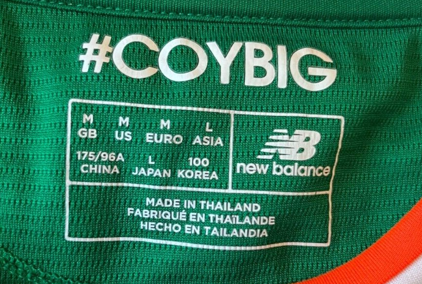 Republic Of Ireland Jersey 2017 Home Shirt Football New Balance Size Men M