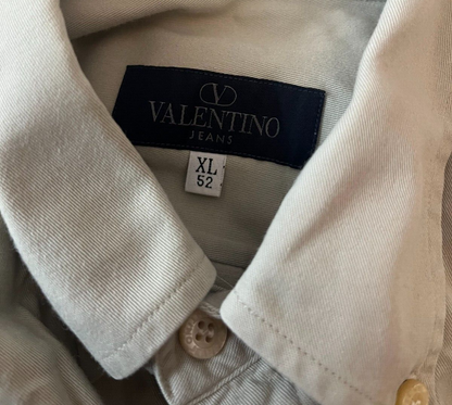 Valentino Jeans Button Up Shirt Cotton Men Size XL 52