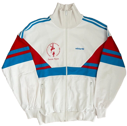 Vintage Switzerland 1987 Fencing Team Adidas Track Suit Jacket Pants Size Men M