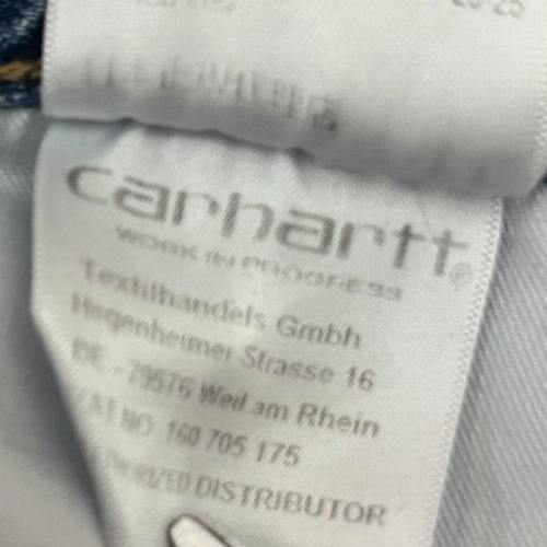 Carhartt WIP Klondike Pants Men Size 34x32 Blue Jeans Trousers