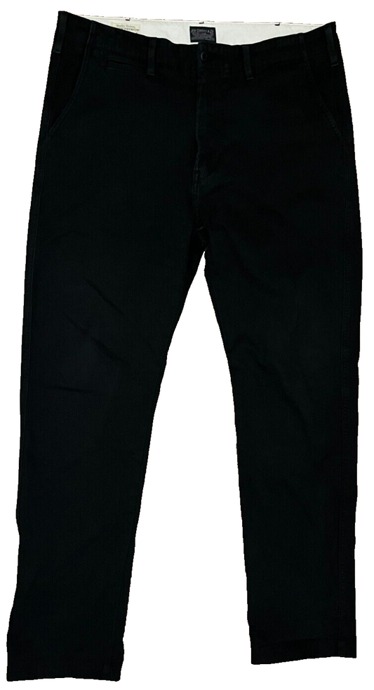 Levis Black Trousers Chino Mens 33x32 Casual Straight Pants