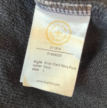 Pure Goods Kuyichi Pullover Organic Coton Sweater Navy Sweatshirt Size Men L