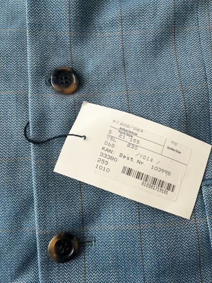 BNWT Yves Saint Laurent YSL Blazer Jacket Blue Modal Wool Blend Men Size 9B