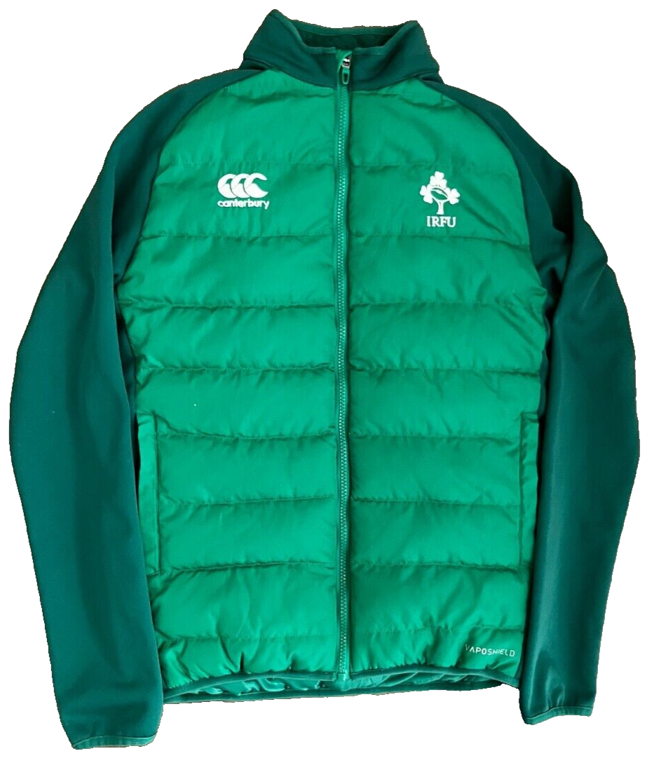 Ireland Rugby Presentation Jacket Padded Full Zip Canterbury Vaposhield Size XS