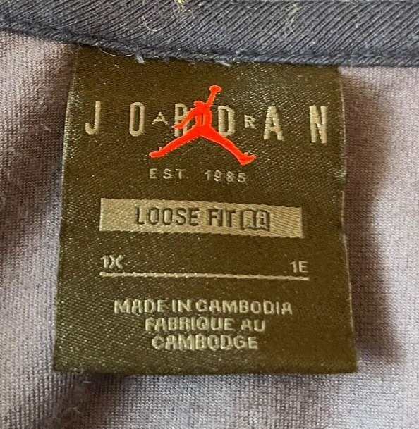 Jordan Velour Sweater Jacket Full Zip Loose Fit Women Size 1X PLUS SIZE