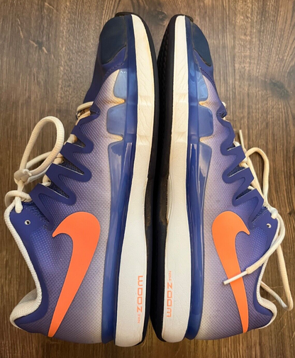 Nike Air Zoom Vapor 9.5 Tour Tennis Shoes Blue Orange Federer Size Men 42.5