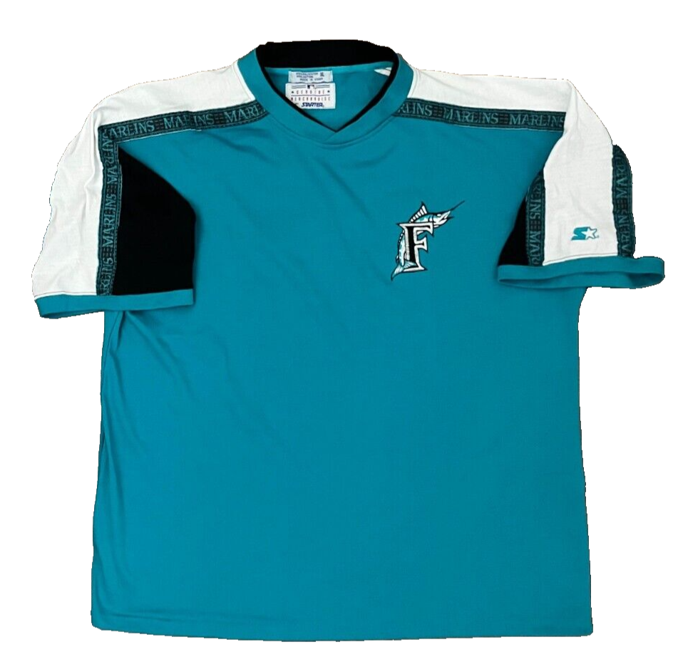 Vintage Florida Marlins MLB Shirt Jersey Starter Camiseta Trikot Mailot Men XL