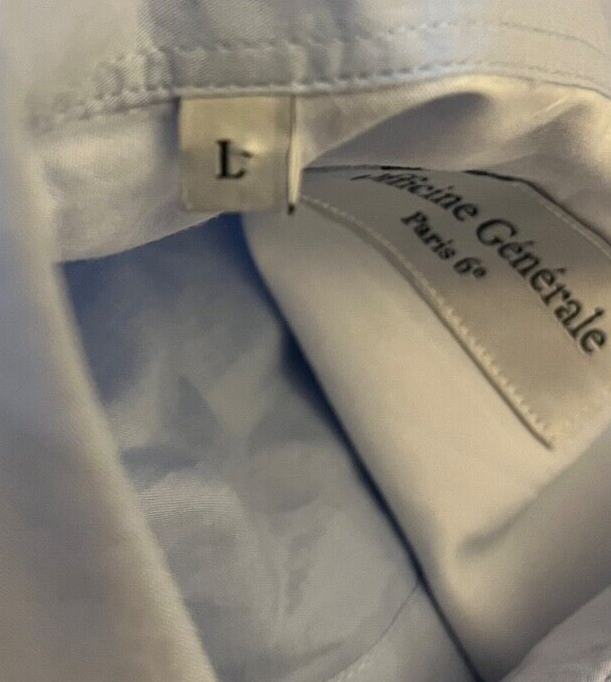 Officine Generale Paris 6e Shirt Button Down Light Blue Cotton Size Men L