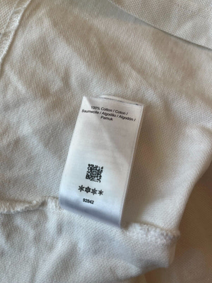 Fred Perry Polo Shirt Pocket White Cotton Slim Fit Men Size XL