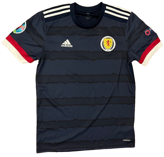Scotland Jersey 2020 2021 Home Shirt EURO Patches Adidas Football Men Size M