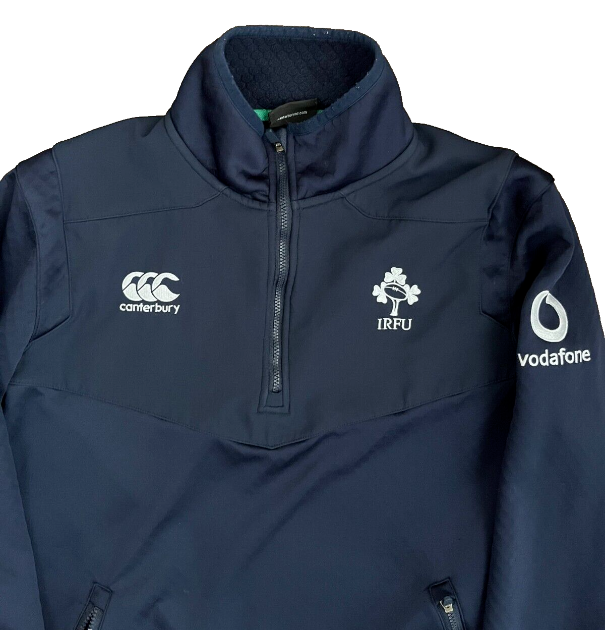 Ireland Rugby 1/4 Zip Sweatshirt Sweater Pullover Canterbury Thermoreg Men M