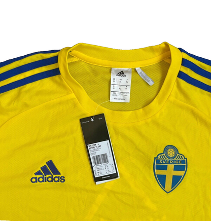 BNWT Sweden Home Shirt 2016 2017 Training Jersey Adidas Football Size Men XL