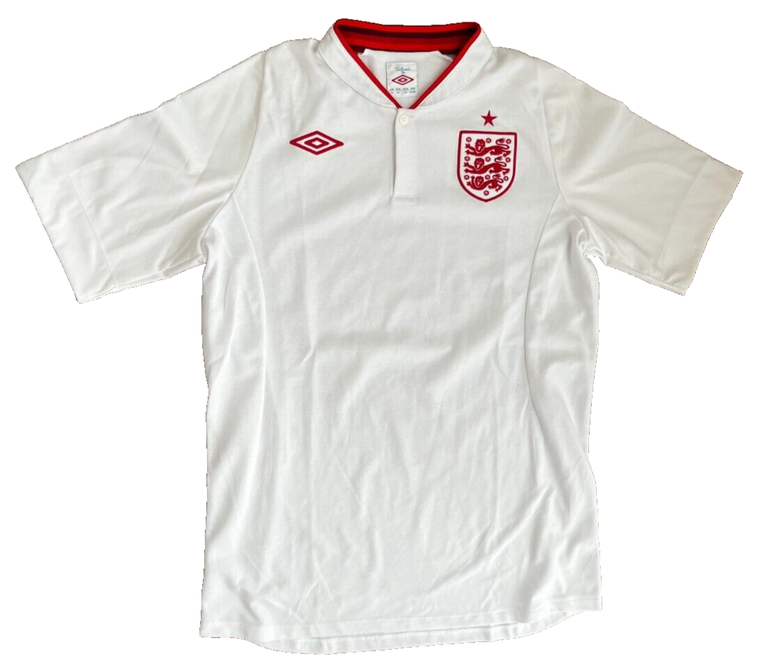 England Football Jersey Home Shirt 2012 Euro Umbro Size Men 40 Medium