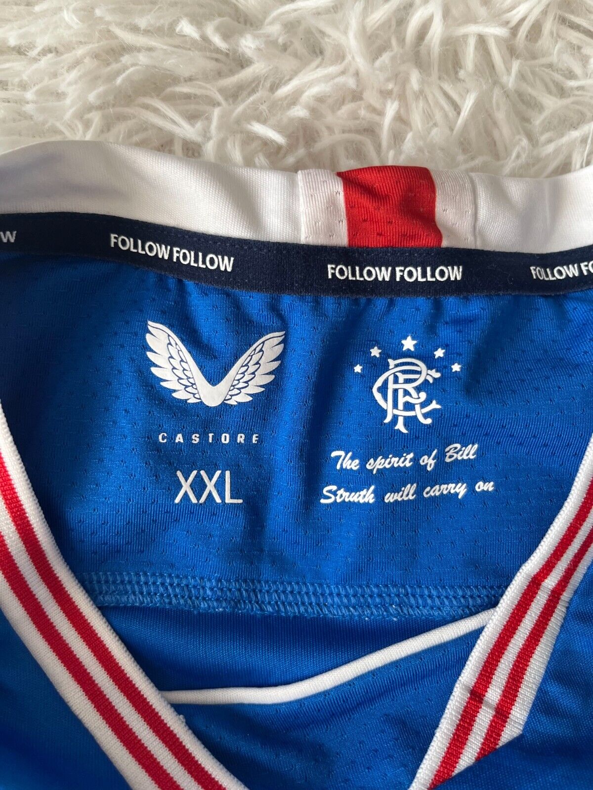 Glasgow Rangers Jersey 2020 2021 Champions Shirt Castore Size Men XXL