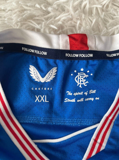 Glasgow Rangers Jersey 2020 2021 Champions Shirt Castore Size Men XXL