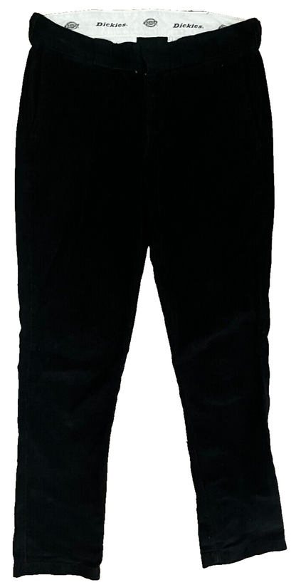 Dickies Black Corduroy Trousers Carpenter Men Size 32x34 Skateboarding Pants